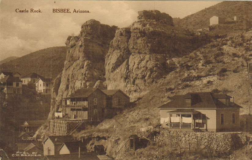 Circa 1910 Bisbee Castle Rock