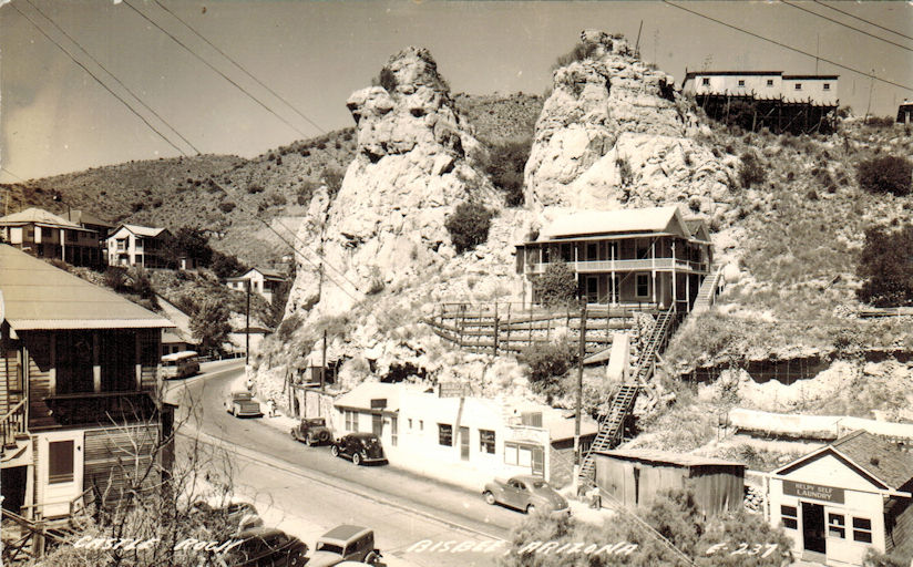 Circa 1940 Bisbee Castle Rock